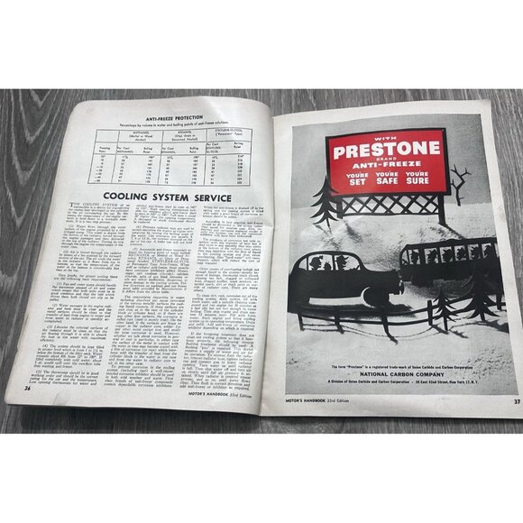 1956 Motor's Handbook 33rd Edition A Practical Handbook Manual - Picture 3 of 7